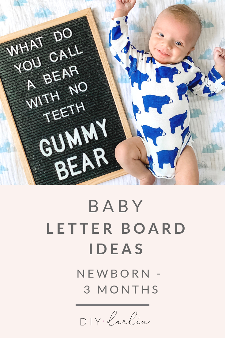 Baby Letter Board Ideas