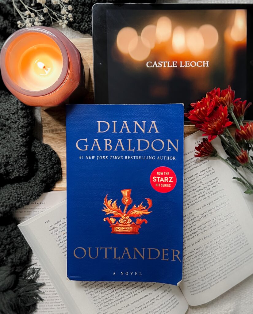 picture of Outlander Book 1 and season 1 credits