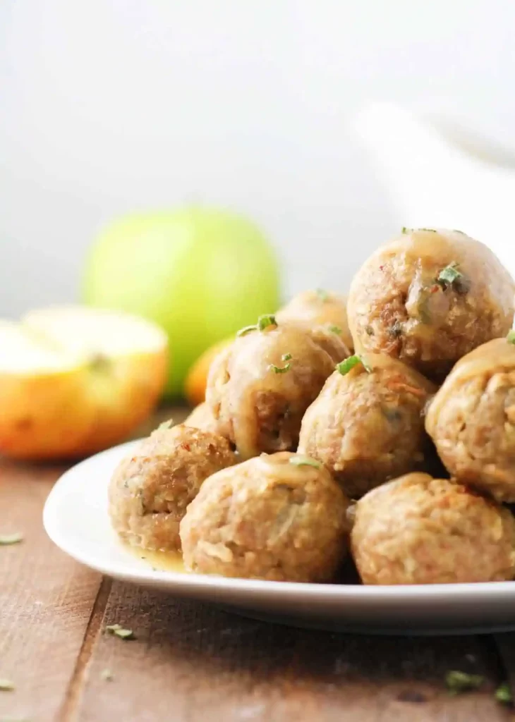 Apple Turkey Meatballs