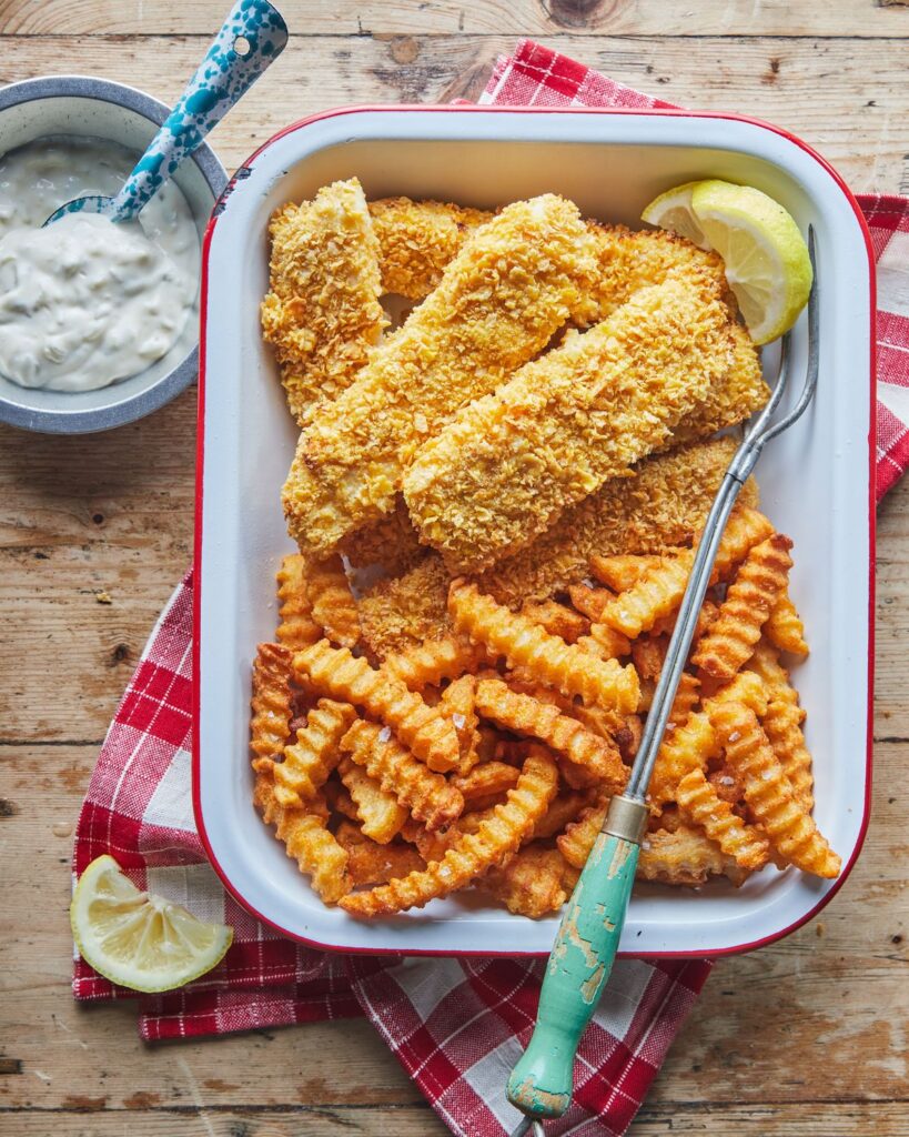 healthy and kid friendly fish and chips