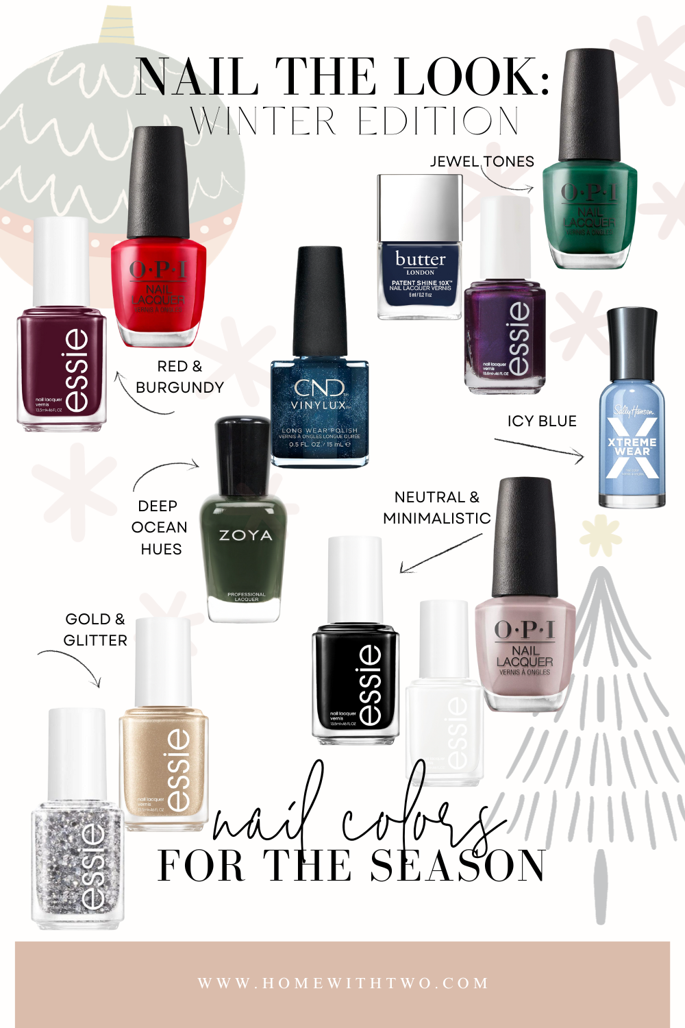 popular Winter Nail polish colors and trends for 2023