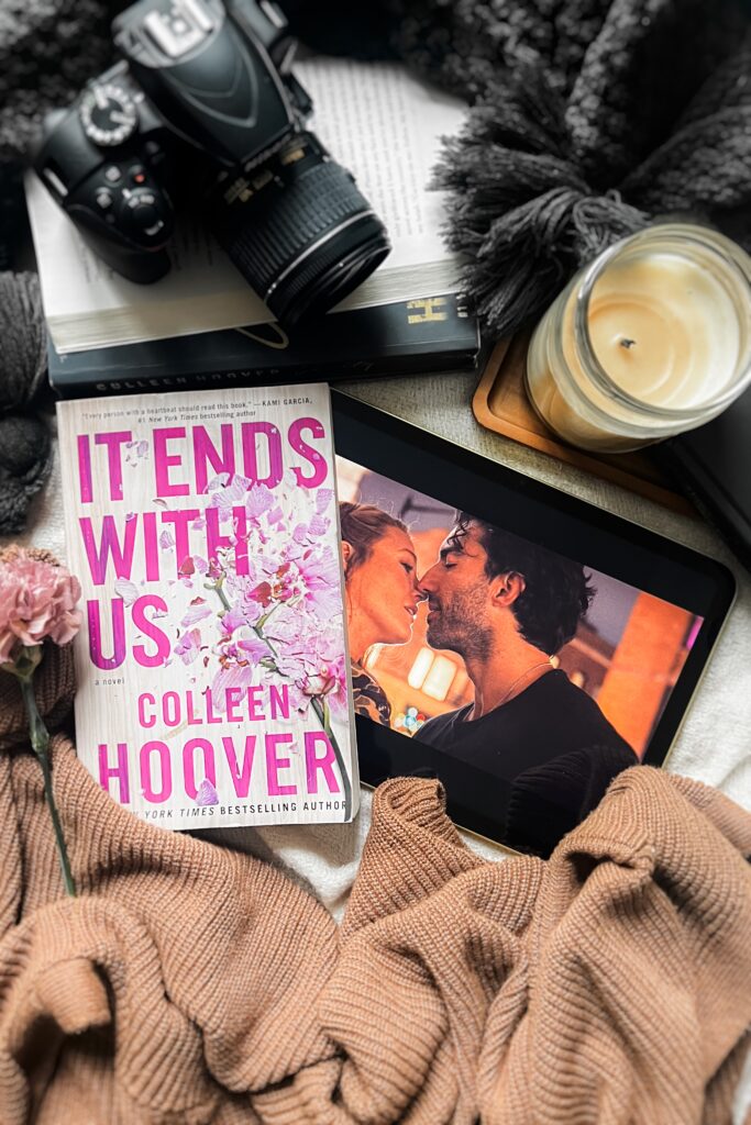 it ends with us book vs movie flatlay