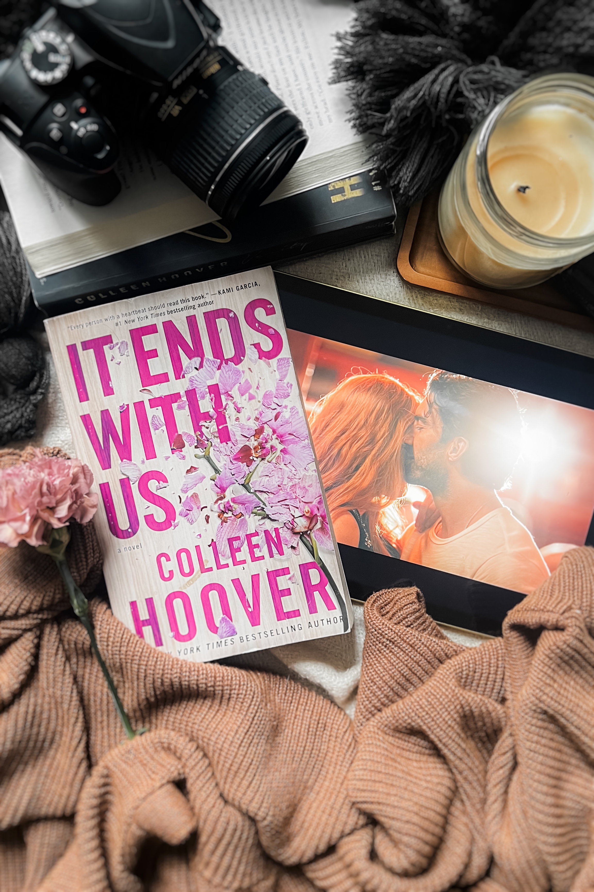 it ends with us book vs movie flatlay